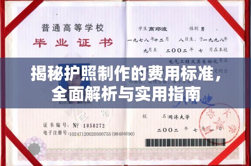 武陵揭秘护照制作的费用标准，全面解析与实用指南